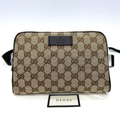 国内発！すぐ届く★人気 GUCCI GGキャンバス ボディバッグ